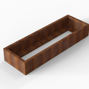 Bloembak Module+ 60x180x28cm | Corten