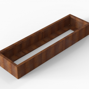 Bloembak Module+ 90x210x28cm | Corten