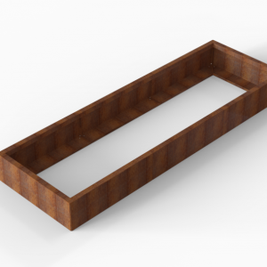 Bloembak Module+ 90x270x28cm | Corten