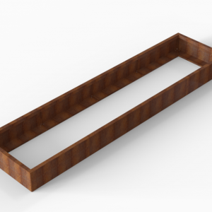 Bloembak Module+ 90x360x28cm | Corten