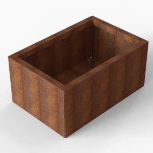 Bloembak Module+ 60x90x42cm | Corten
