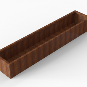 Plantenbak Module+ Corten 300x60x42cm