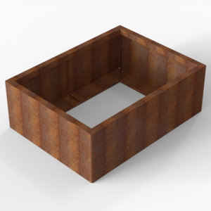 Bloembak Module+ 90x120x42cm | Corten