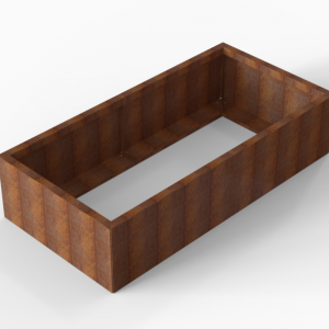 Bloembak Module+ 90x180x42cm | Corten