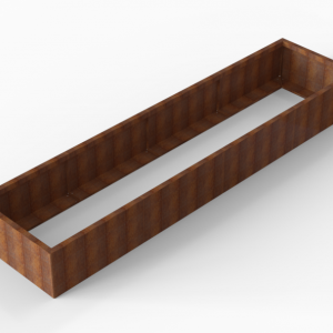 Bloembak Module+ 90x360x42cm | Corten
