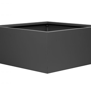Bloembak vlak - 90x90x40 cm Antraciet