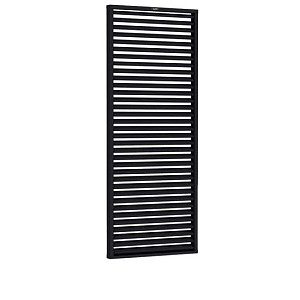 Shutterscherm Excellent vuren, 90x224cm zwart gespoten