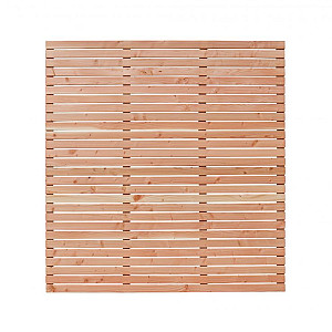 Lattenscherm Douglas enkelzijdig geschaafd  recht horizontaal, 180x180cm