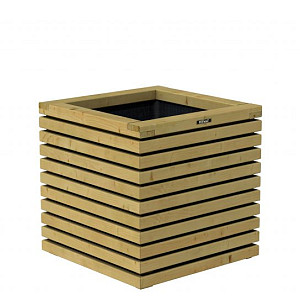 Bloembak Elan 60 Excellent, 60x60x60cm groen geïmpregneerd