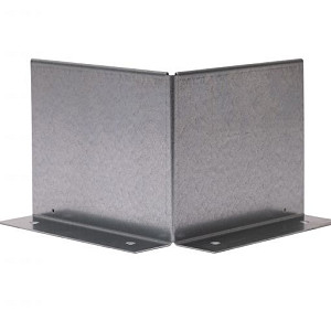 Uitwendige hoek Kantopsluiting Double (flg) 10 cm - Verzinkt