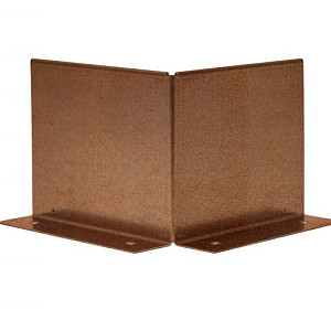 Uitwendige hoek Kantopsluiting Double (flg) 10 cm Corten