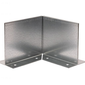 Inwendige hoek Double (flg) 16.5cm Verzinkt