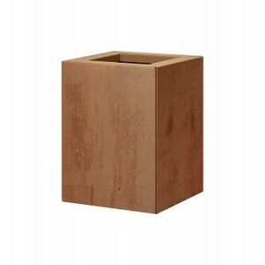 Bloembak vlak - 30x30x40 cm Corten