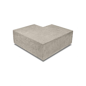 Artistone Oud Hollands hoekstuk traptrede 90° buiten 37x15cm Greige