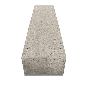 Artistone Oud Hollands zitelement recht 200x60x40cm Greige