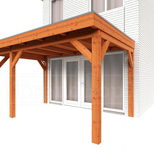 Aanbouwveranda Modena diep 3m links