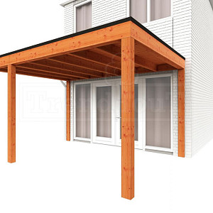 Aanbouwveranda Modena diep 4m links