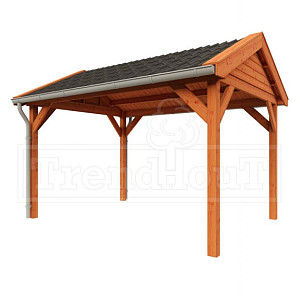 Buitenverblijf Zadeldak Betula diep 3m