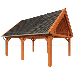 Buitenverblijf Zadeldak XXL diep 5m
