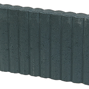 Palissadeband Rond 6x40x50cm Zwart