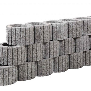 Cirkelflor Groot Grijs 48x30x30cm