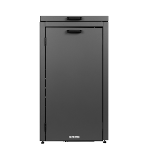 Kliko-ombouw met klep Grafietzwart 120 liter