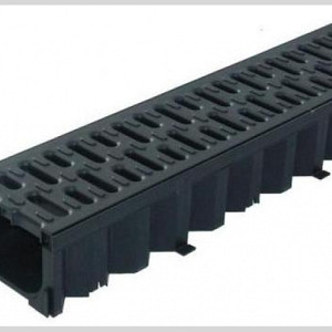 ACO Hexaline gootelement L=1000mm incl. zwart kunststof rooster