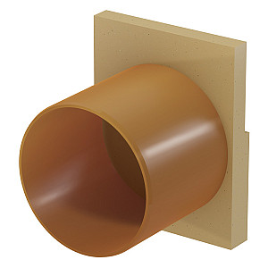 ACO Euroline H100 eindplaat H=150mm met PVC zijuitloop Ø 110 mm