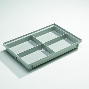 Schoonloper onderbak PP, 600x400mm, H=75mm