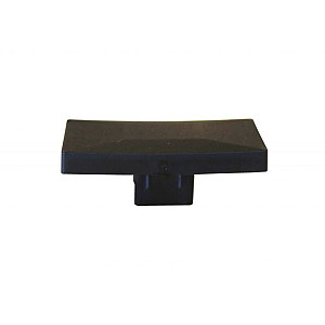 Afdekdop t.b.v. H-gleufpaal, zwart RAL9005 | PVC