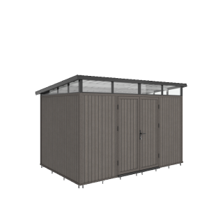NewTechWood berging Cella met dubbele deur, 344 x 210 cm, Silver Gray