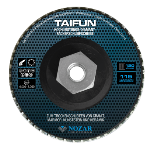 Taifun Diamant Lamellenschijf D115/M14 K120 zwart