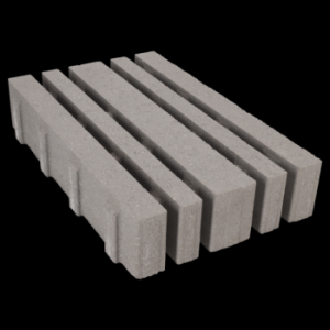 Grastegel Lineair 40x60x12cm Grijs