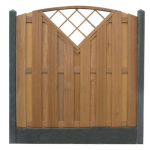 Betonpaal glad met diamantkop 10x10x310cm antraciet ongecoat hoekpaal tbv 2 betonplaten