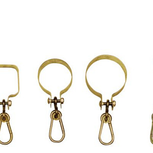 Ophangbeugel verzinkt met karabijnhaak Ø 10cm