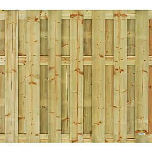 Jumboscherm geschaafd Vuren 18-planks 15mm 180x180cm recht