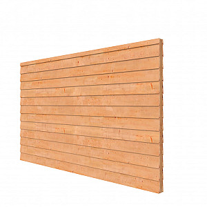Douglas wandpakket t.b.v. dubbelzijdige wand Comfort/DHZ 371x224 cm, onbehandeld.