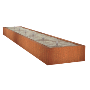 Corten Watertafel 6000x1000x400mm Corten 3mm (CB1)