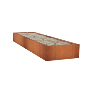 Corten Watertafel 4000x1000x400mm Corten 3mm (CB3)