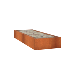 Corten Watertafel 3000x1000x400mm Corten 3mm (CB4)