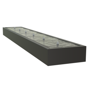 Aluminium Watertafel 6000x1000x400mm (AB1)