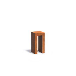 U-Sokkel 400x400x800mm Corten 2mm (CKU7)