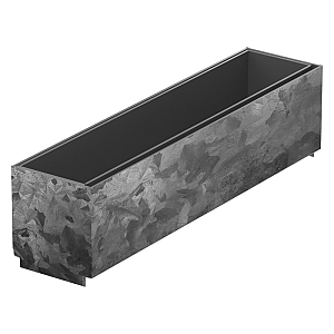 Slotline opzet-/inpectie-element verzinkt staal.H=65mm L=500mm tbv. ACO Euroline vuilvanger, ook Hex