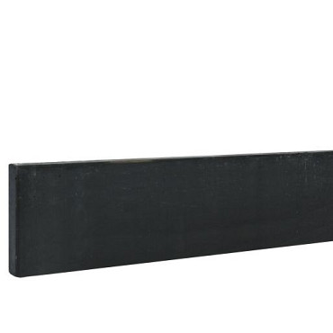Beton onderplaat glad 24x3,5x184cm antraciet gecoat