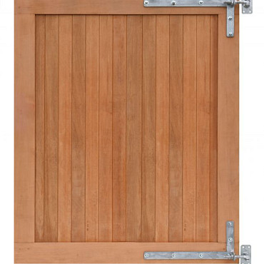 Hardhouten dubbele toegangspoort verticaal 300x180cm incl beslag