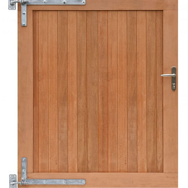 Hardhouten dubbele toegangspoort verticaal 300x180cm incl beslag
