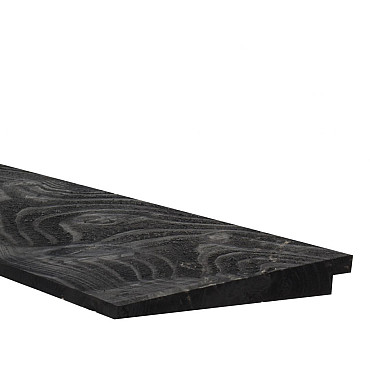 Douglas Zweeds Rabat 1 zijde geschaafd 1 zijde fijnbezaagd 1,1-2,7x19,5x300cm zwart gespoten