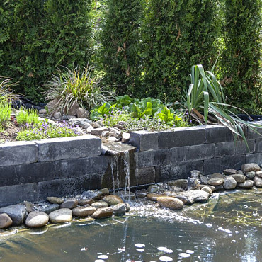 Blockstone stapelblok 15x15x60cm Zwart