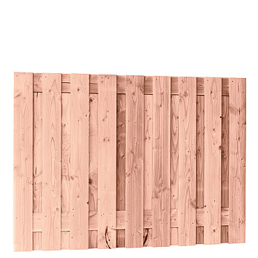 Douglas fijnbezaagd plankenscherm 19-planks 15mm 180x130cm tbv betonsysteem onbehandeld