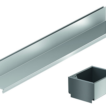 Slotline opzetelement RVS H=40mm L=1000mm tbv ACO Hexaline 2.0 en ACO Euroline